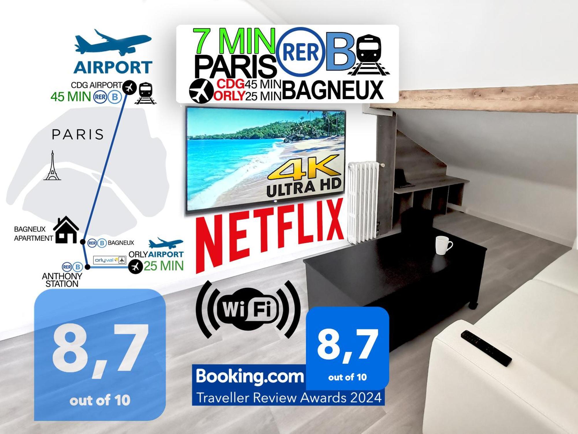 Bagneux Paris Confort Netflix Rer B ภายนอก รูปภาพ